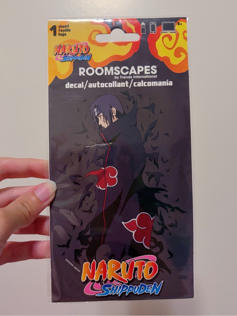 🌸3/$15🌸 Roomscapes Naruto Shippuden Itachi Vinyl Decal - Black & Red